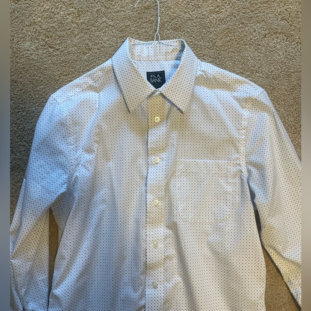 Joseph A. Bank White Slim Fit Dress Shirt